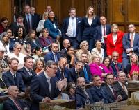 UK PARLIAMENT RETURNS - NEW FACES FACE-OFF ON SAME ISSUES