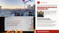 Sosyalist Eşitlik Partisi raises campaign to free Bogdan Syrotiuk at Istanbul antiwar events
