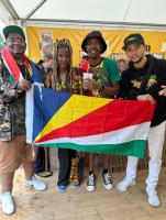 Seychellois fan chases the reggae rhythm beyond the islands