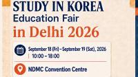 Study in Korea Education Fair India 2026 to Bring Korean Universities, Scholarships and Career Opportunities to New Delhi