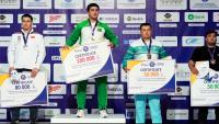 Turkmen wrestlers won gold and bronze at the World nomad games in Kyrgyzstan