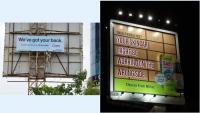 Reversing the OOH game: first Star Health and now Safi put their ads behind the billboard