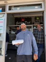 Former All Blacks player Lima Sopoaga gets a taste of Cape Town with a masala steak gatsby