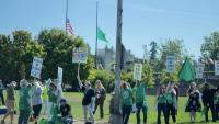 Washington state workers stage walkout