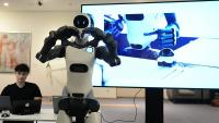 AI-powered robots showcased at European Parliament in Brussels