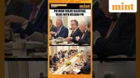 #PMModi Holds Bilateral Talks With #Belgium PM #BartDeWever at Hyderabad House