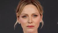 Princess Charlene is angelic in sleek white suit – as she debuts new hair