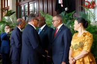 Akhannouch Represents King Mohammed VI at São Tomé President’s Inauguration