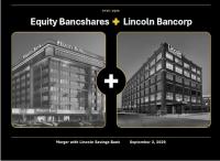 Equity Bank expands Iowa footprint with acquisition of Lincoln Savings Bank