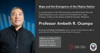 September 25: Maps and the Emergence of the Filipino Nation