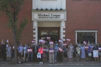 St. Albert protesters rally against Alberta’s two-tier health care model