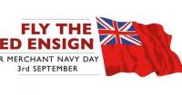 Falklands honors Merchant Navy seafarers flying the Red Ensign at Victory Green