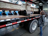 ‘A piece of history’: Steel beam from World Trade Center stops in Boston
