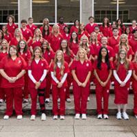 Nursing students welcomed in traditional induction ceremony