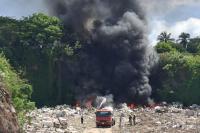 Ministry warns residents to take precautions following fire at metal dump