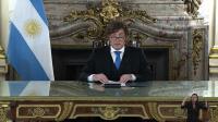 Milei announces tougher Malvinas sanctions on firms, new naval base