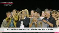 Late Japanese researcher wins Ig Nobel Prize for nose-blowing