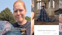 Minnesota reseller shocked after $10 'curtain' in Goodwill bins turns out to be $1,000 dress