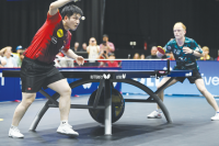 Chinese champion serves up new chapter in Germany