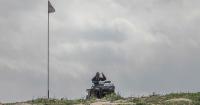 Israeli settlers blast trance music at him day and night. He just smiles