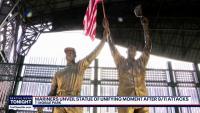 Seattle Mariners unveil Legacy Plaza with statue of Mike Cameron, Mark McLemore after 9/11 attacks