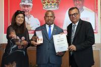 Nasfund CEO Rajeev Sharma receives King’s Medal for 25 years of service in PNG