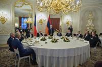 Official dinner hosted in honor of President of Armenia on behalf of President of Czech Republic, Petr Pavel