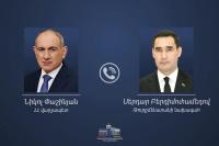Pashinyan, Turkmenistan President Stress Expanding Bilateral Agenda