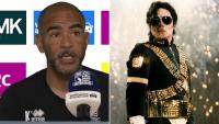 Former Premier League and England star Kieron Dyer slips in SIX Michael Jackson songs in bizarre press conference