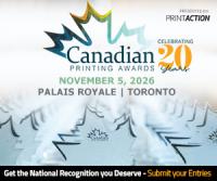 Canadian Printing Awards nominations now open until September 18