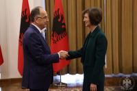 New Swiss Ambassador Siri Walt presents credentials to President Bajram Begaj