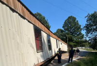 Not-So-Mobile Home Gets Stuck and Demolished on Mississippi Highway
