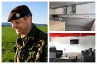 Son of fallen soldier opens accommodation block at father’s Warwickshire base
