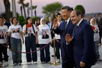 Why did Xi choose to visit Egypt amid the US-Iran tensions?