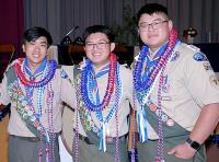 Gardena Buddhist Church Troop 242 Recognizes 3 New Eagle Scouts