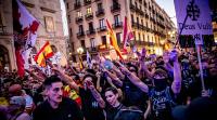 Spanish far-right activists use Nazi-style salutes in anti-migrant protests