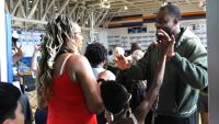 New York Jets Player Surprises Jersey City Families With Backpacks, Food and Fun to Kick Off New School Year