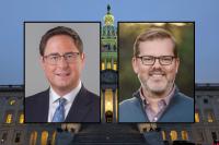 Nebraska Rep. Mike Flood and Chris Backemeyer spar in 1st District debate