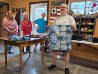 Art of Gardening club participates in Denim-dyed Bandana program