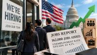 US Job Market Rebounds With 162,000 New Jobs In August; Unemployment Holds At 4.1%