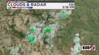 Showers and thunderstorms continue to move across parts of New Mexico