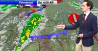 Cool with a chance for showers out of western Montana, hot and dry in the east