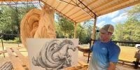 Weoka man’s chainsaw art heading to Belmont Park in New York