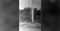 In 1895, lightning struck a massive West Virginia gas well, which then blew out its own fire