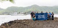 Protestors deliver message to NOAA research ship