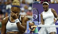 Serena and Venus Williams implode at the US Open as iconic sisters are knocked out of women's doubles in heartbreaking fashion
