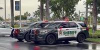 Deputy hospitalized after being struck by lightning while sitting in his police cruiser