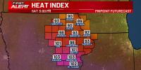 FIRST ALERT: Dangerously hot for some on Saturday