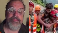 ‘I didn’t come here for a holiday’: Aussie geologist celebrates Nepal rescue nine days after pair were buried alive