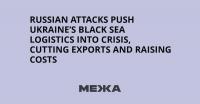 Russian Attacks Push Ukraine’s Black Sea Logistics Into Crisis, Cutting Exports and Raising Costs